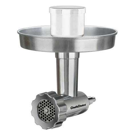 chef s choice premium stainless steel meat grinder attachment for kitchenaid model 796