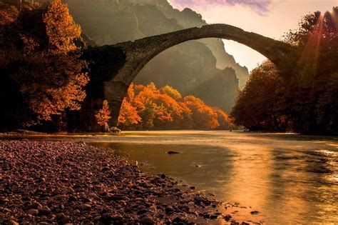 Autumn Bridge And Trees Wallpapers Wallpaper Cave