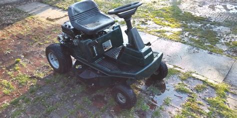 Instead of traditional gas it is powered with 100ah lead acid batteries that offer two and a half hours of. Craftsman riding lawn mower rear engine for Sale in ...