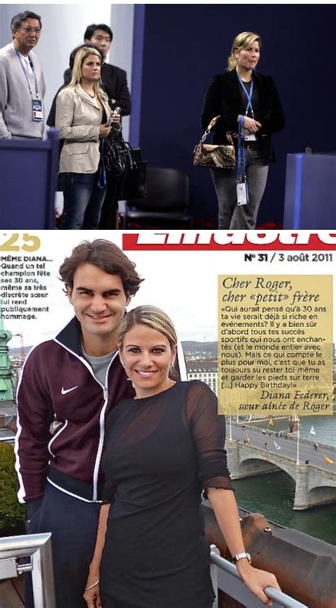He was born to the house of a swiss father. Roger Federer and sister Diana | Roger federer, Mr perfect ...