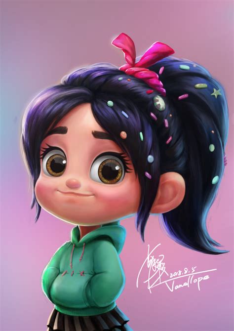 Artstation Wreck It Ralph 2vanellope Ying Hu Cute Disney Drawings