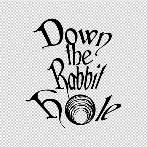 Alice In Wonderland Down The Rabbit Hole Svg Png Eps File Etsy