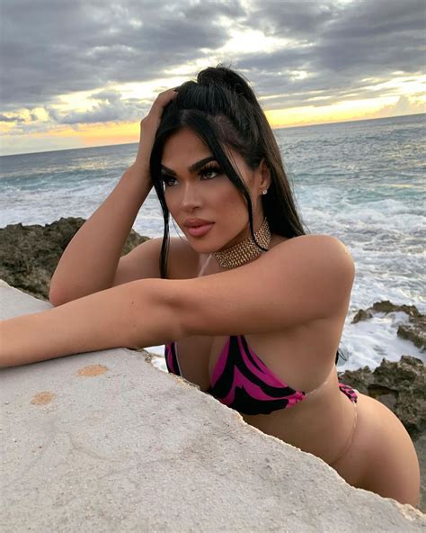 Ufc Star Rachael Ostovich Sizzles In Barely There Bikini At Beach As