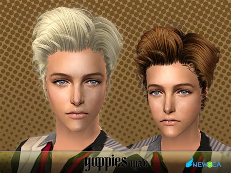 The Sims Resource Newsea Sims2 Hair Yu071m Yuppies