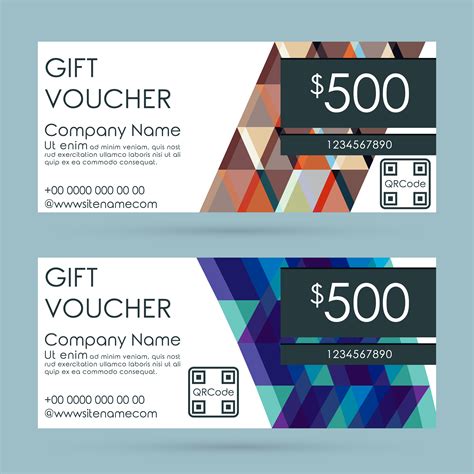 T Voucher Template 557881 Vector Art At Vecteezy