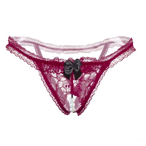 Women Sexy Underwear Lace Open Crotchless Cotton Panties Intimates