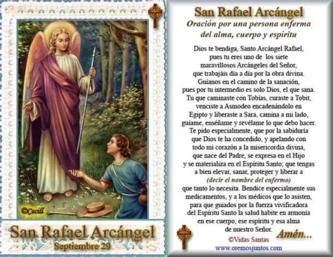 Santoral Catolico OraciÓn A San Rafael ArcÁngel Blogcatolicodesantos