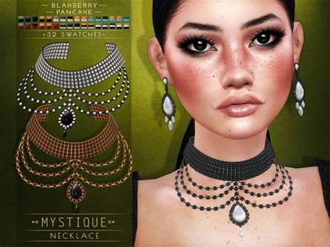 Blahberry Pancake Mystique Necklace The Sims 4 Download