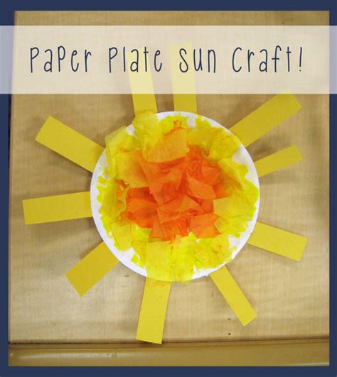 Paper Plate Sun Craft For Kids Supplyme