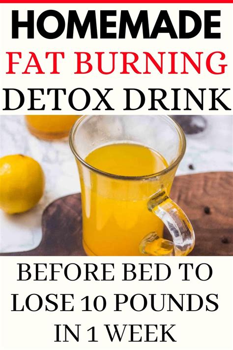 Fat Burning Detox Drink Before Bed To Lose 10 Pounds In 1 Week Hello