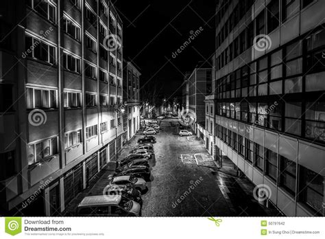 Empty Morning Streets Of Rome Stock Photo Image Of Black Rome 50797642