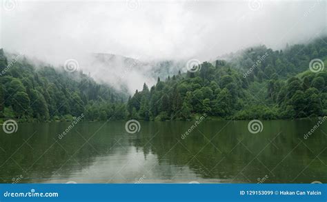 A Beautiful Lake Landscape From Borcka Karagol Nature Park Artvin