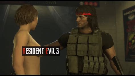 04 Resident Evil 3 Remake Nude Jill Trifft Rambo Nude Mod Deutsch Youtube