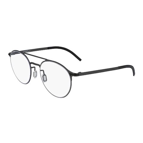 Flexon Mens Gunmetal Round Eyeglass Frames Flexonb200303352