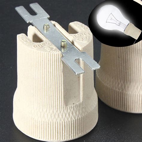 E27 Ceramic Porcelain Socket Light Bulb Holder Shopee Singapore