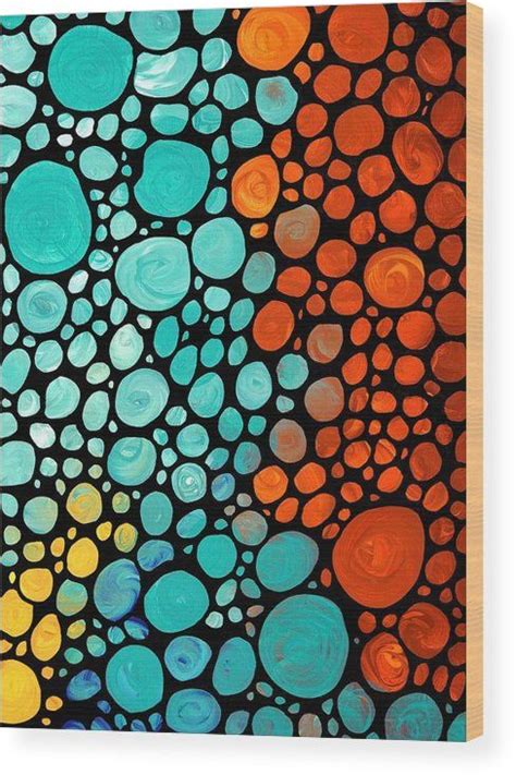 Colorfulart Woodprints By Sharon Cummings Artist Colorful Abstract