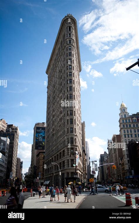 The Flatiron Building Located At The Intersection Of Fifth Avenue And