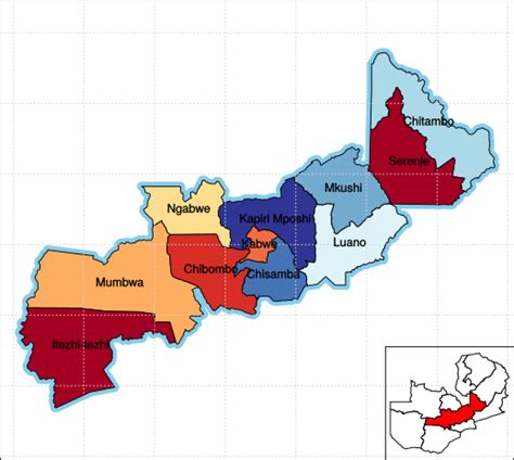 Filedistricts Of Central Province Zambiasvg Wikimedia Commons