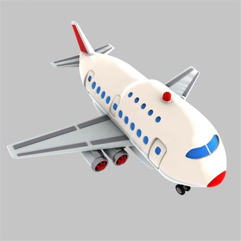 Cartoon Aircraft Free 3d Model Dae Free3d