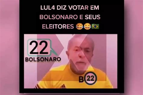 Vídeo falso faz montagem de Lula declarando voto em Bolsonaro VEJA