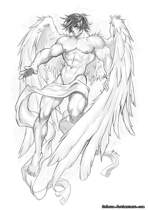 Angel Sketch 01 Angel Sketch Angel Drawing Character Art