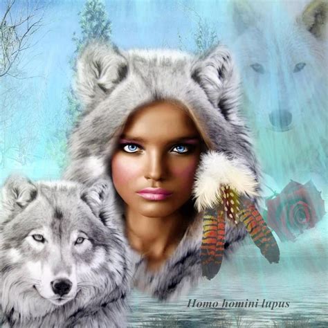 Marion11snoopy Wolf Art Fantasy Fantasy Women
