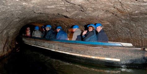 Boating Along Underground In Speedwell Cavern Cavern Peak District
