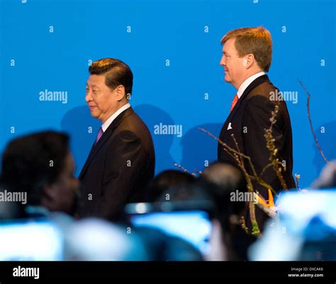 King Willem Alexander The Netherlands And Chinese President Xi Jinping
