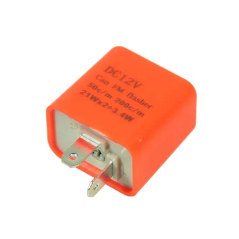 2 PIN 12V ELECTRONIC LED Flasher Relay Fix Turn Signal Bulbs Hyper