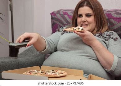 Fat Women Eating Sn Mk Stock Fotografi A Vektor Shutterstock