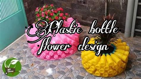 Plastic Bottle Flower Design Youtube
