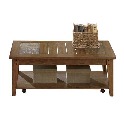 Liberty Furniture Hearthstone Coffee Table In Rustic Oak 382 Ot1010