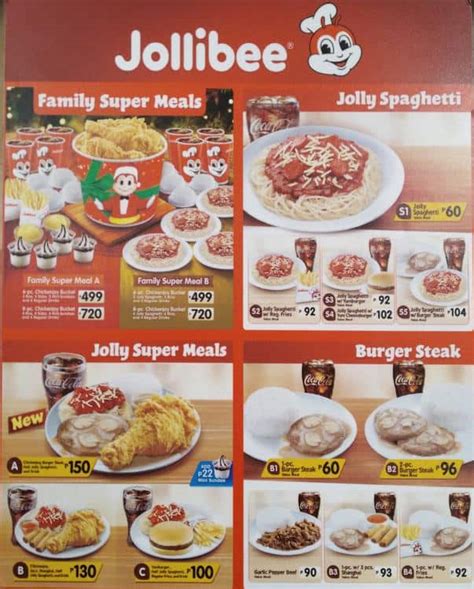 Jollibee Menu Menu For Jollibee Ortigas Mandaluyong City Zomato