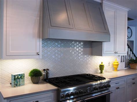 Kitchen Backsplash Is A White Moroccan Tile From Walker Zanger
