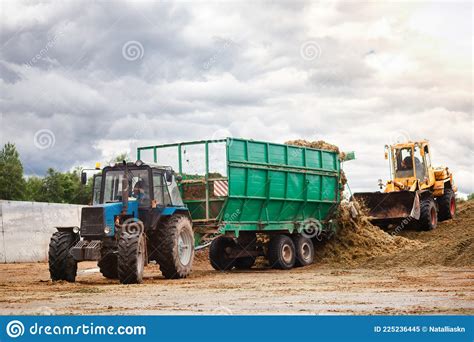 Agricultural Machinery For Harvesting Silage Stock Image Image Of