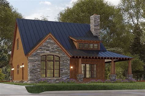 Country Mountain House Plan With Vaulted Ceiling And Optional Garage