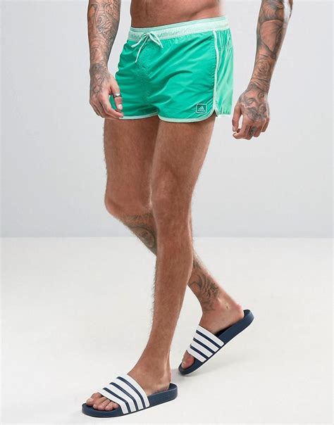 Lyst Adidas Originals Split Swim Shorts In Short Length Bj8575 In