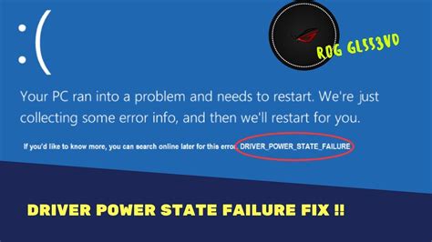The driver power state failure occurs when an incompatible driver is present on any of your system hardware. Cara Memperbaiki Error Driver Power State Failure Di ...