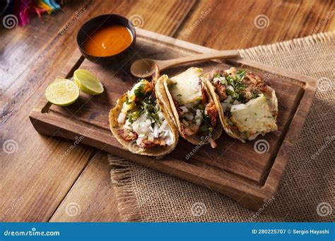 Tacos Al Pastor Caseros Imagen De Archivo Imagen De Grilled