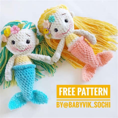 Amigurumi Crochet Mermaid Doll Free Pattern All Free Amigurumi Patterns