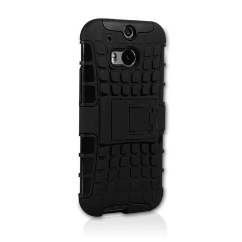 Yousave Accessories Htc One M8 Stand Combo Case Black