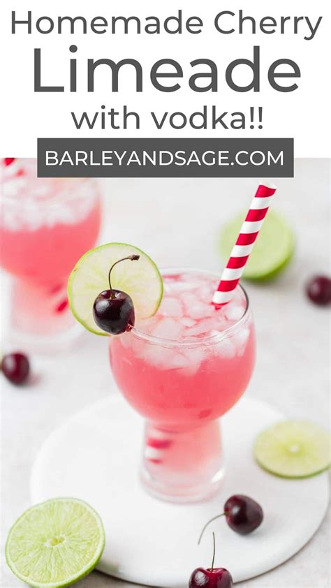 Homemade Cherry Limeade Is Such A Fun Refreshing Summer Drink Full Of