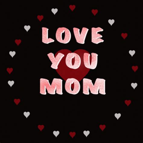 I Love You Mom Cursive Letter 