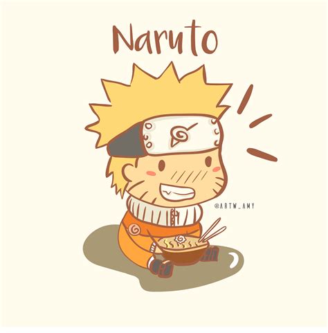 My Chibi Naruto Art Eating Ramen Rnaruto