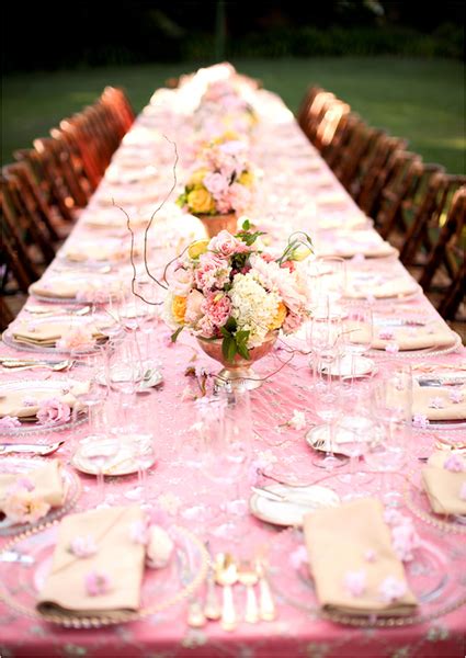 Via Wedding Chicks Loverly Pink Wedding Decorations Pink Table