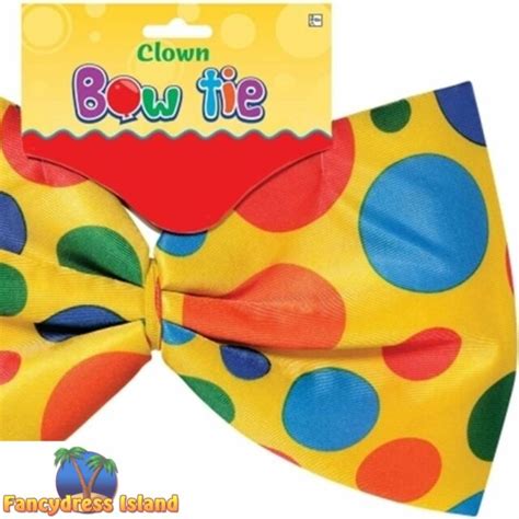 Spot Colourful Giant Clown Bow Tie Bowtie Circus Adults Fancy Dress Accessory For Sale