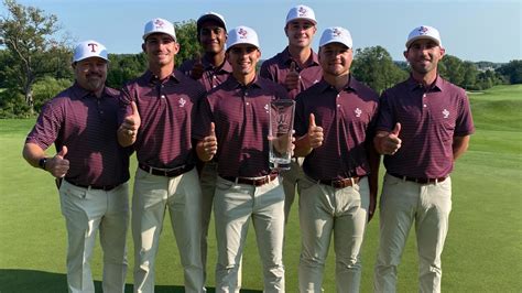No 17 Aggie Mens Golf Wins Badger Invitational Paysse Earns Co Medalist Honors Wtaw