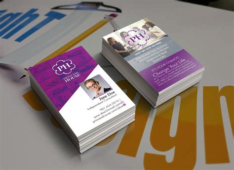 • shape helps highlight logos or photos. Princess House Business Cards - Tight Designs & Printing ...