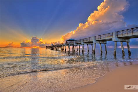 Juno Pier Sunrise Hdr Photography By Captain Kimo
