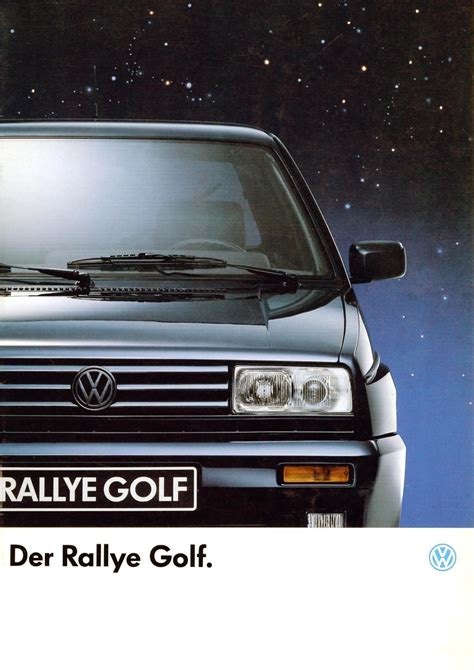Vw Archives 1989 Vw Golf Rallye Brochure German